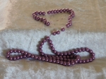 Glass Beads 8mm Approx. 110 Mauve Rose